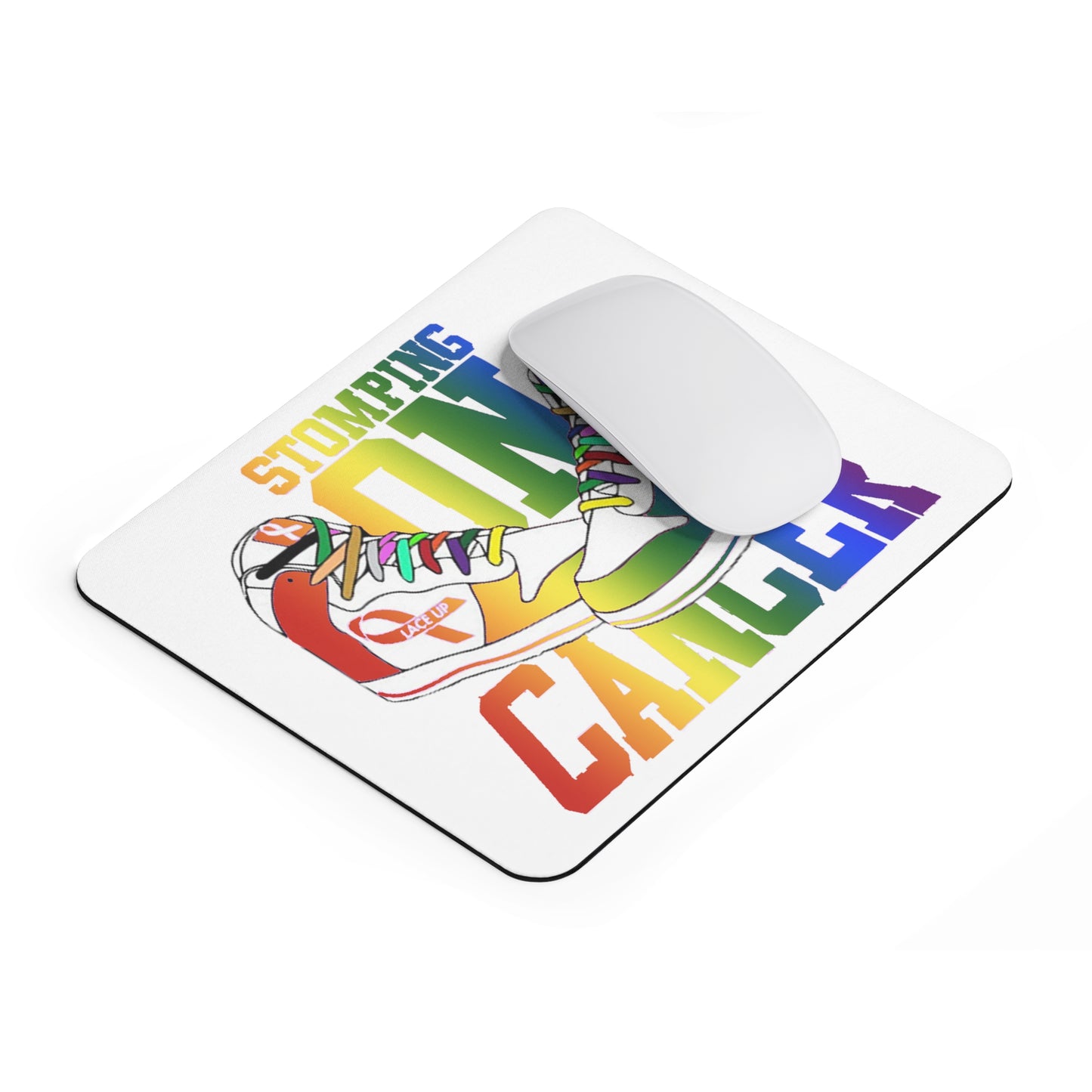 Stomping on Cancer Pride Mouse Pad (EU)