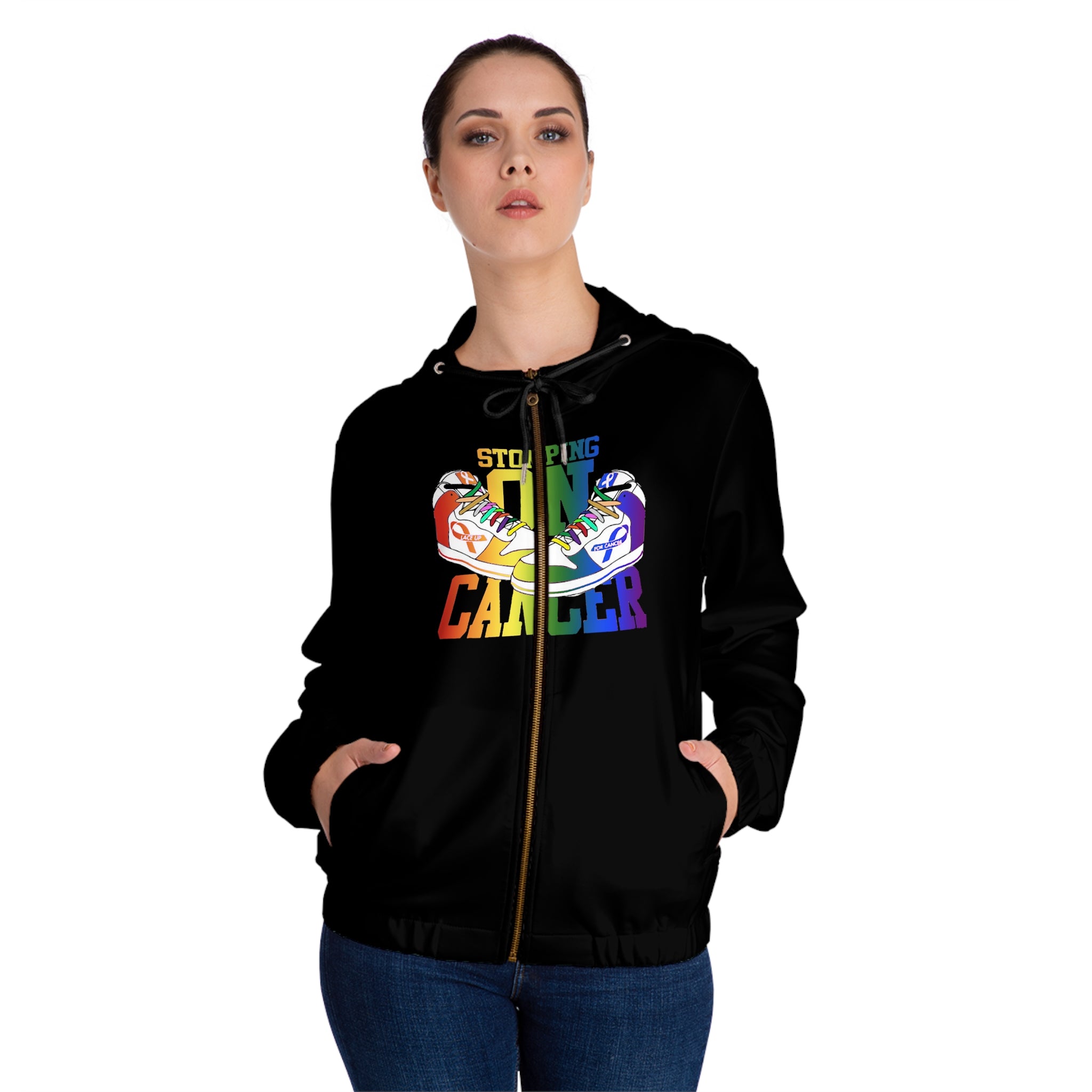 Womens newest Full-Zip Hoodie (AOP)