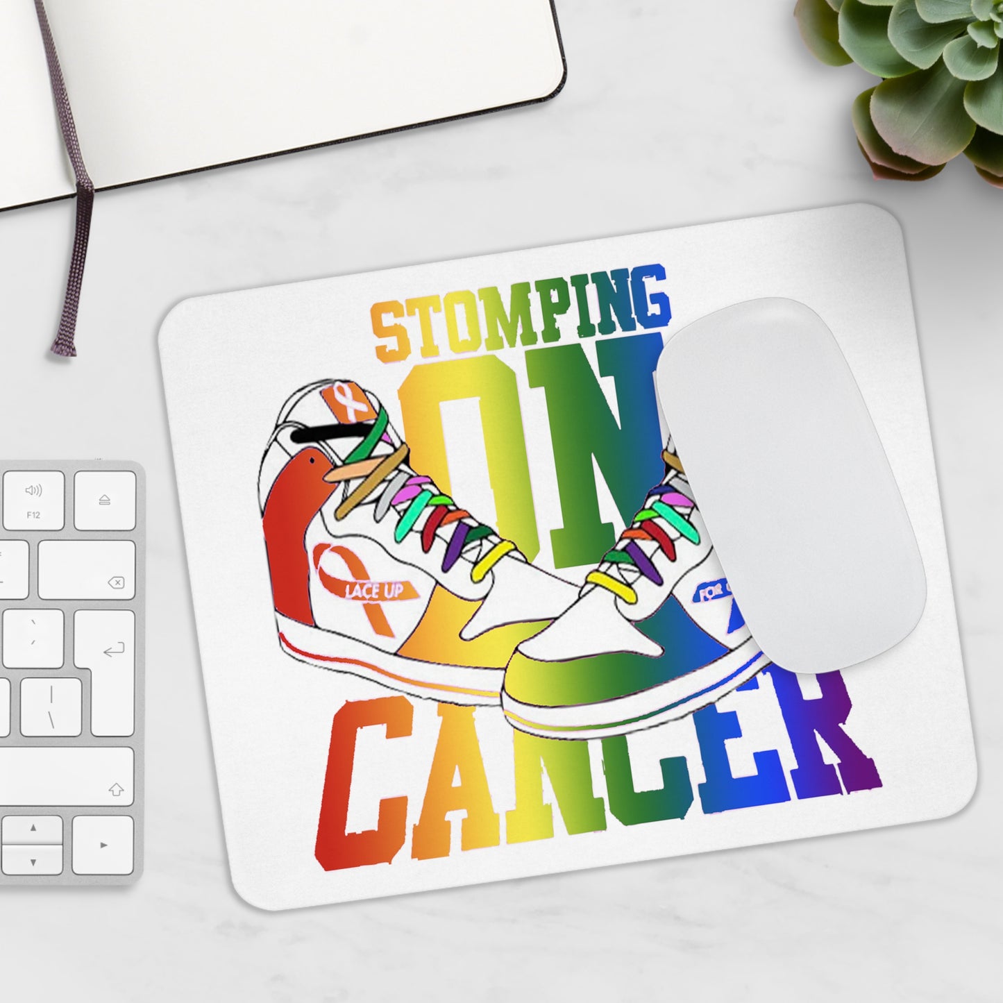 Stomping on Cancer Pride Mouse Pad (EU)