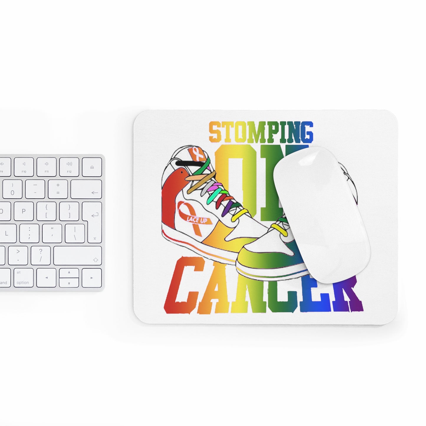 Stomping on Cancer Pride Mouse Pad (EU)