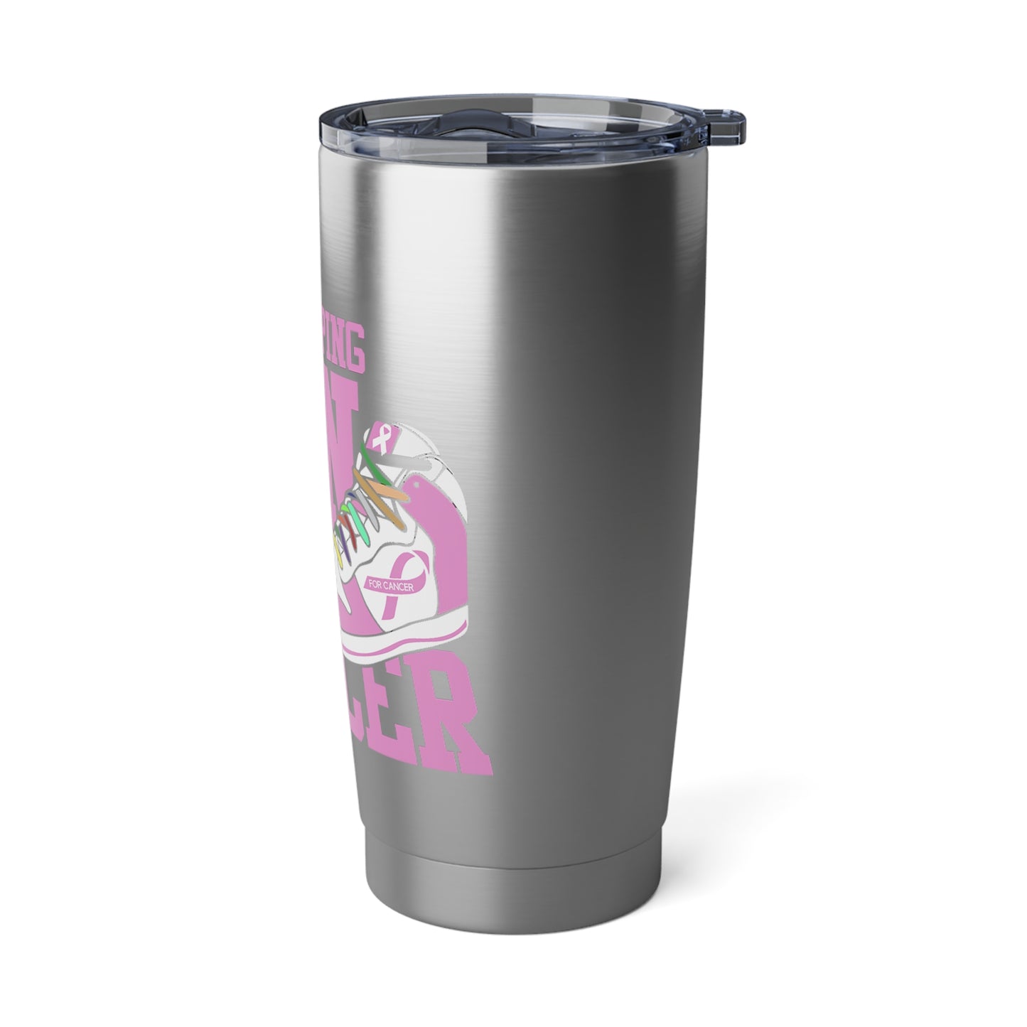 Stomping on Cancer Pink Vagabond 20oz Tumbler