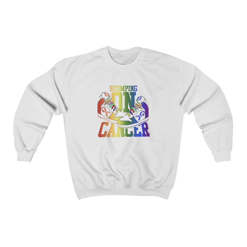 Stomping on Cancer Pride Unisex Heavy Blend™ Crewneck Sweatshirt