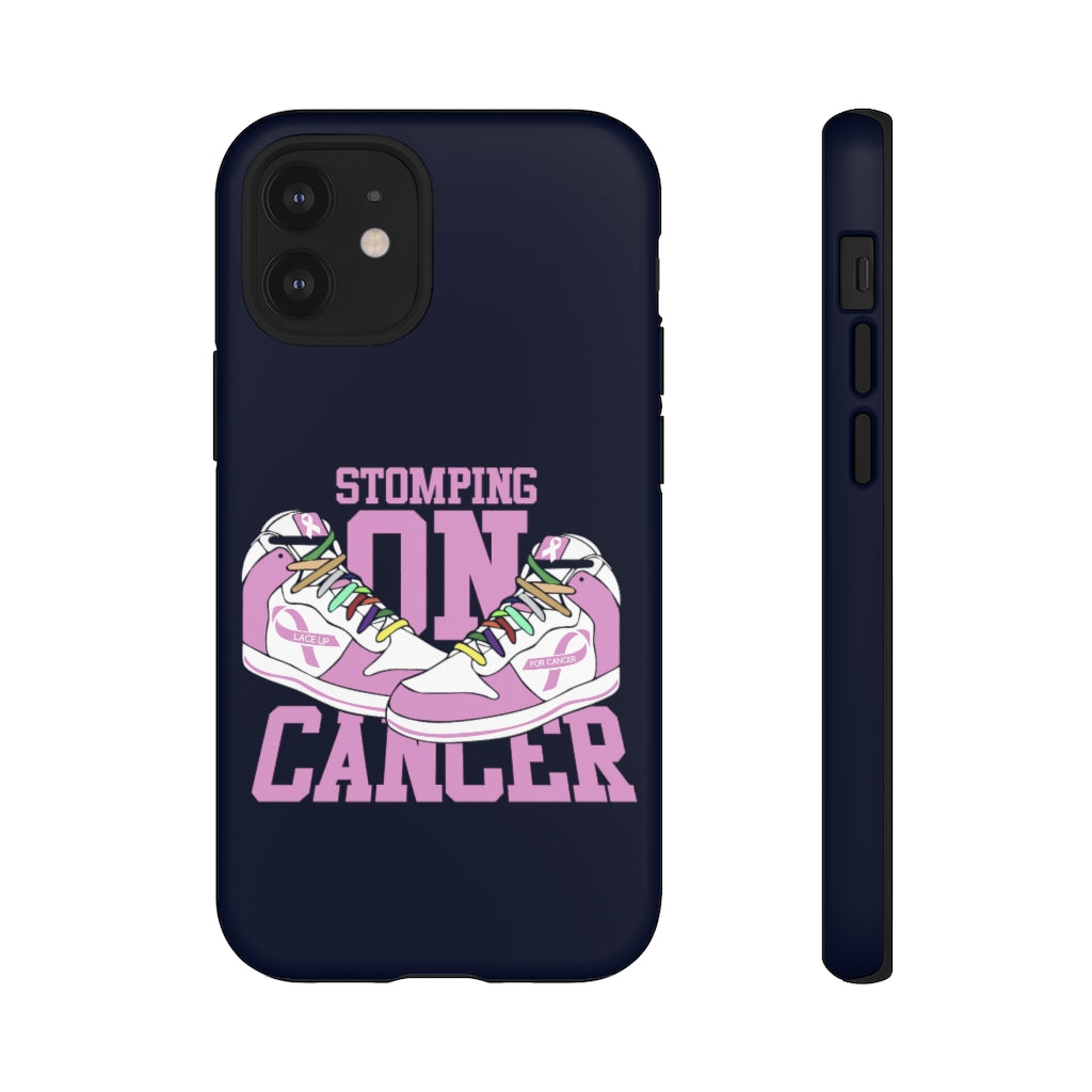 Stomping on Cancer Pink Tough Cases