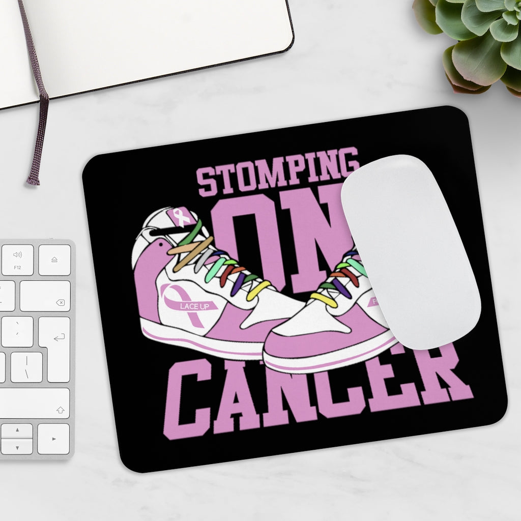 Stomping on Cancer Pink Mouse Pad (EU)