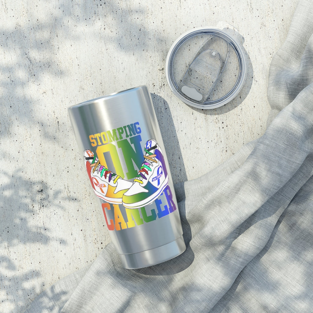 Stomping on Cancer Pride Vagabond 20oz Tumbler - Stomping on Cancer