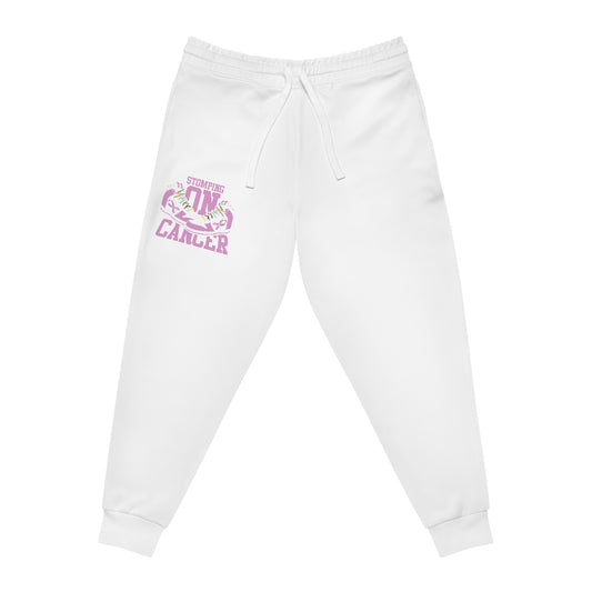 Stomping on Cancer Pink Athletic Joggers (AOP)