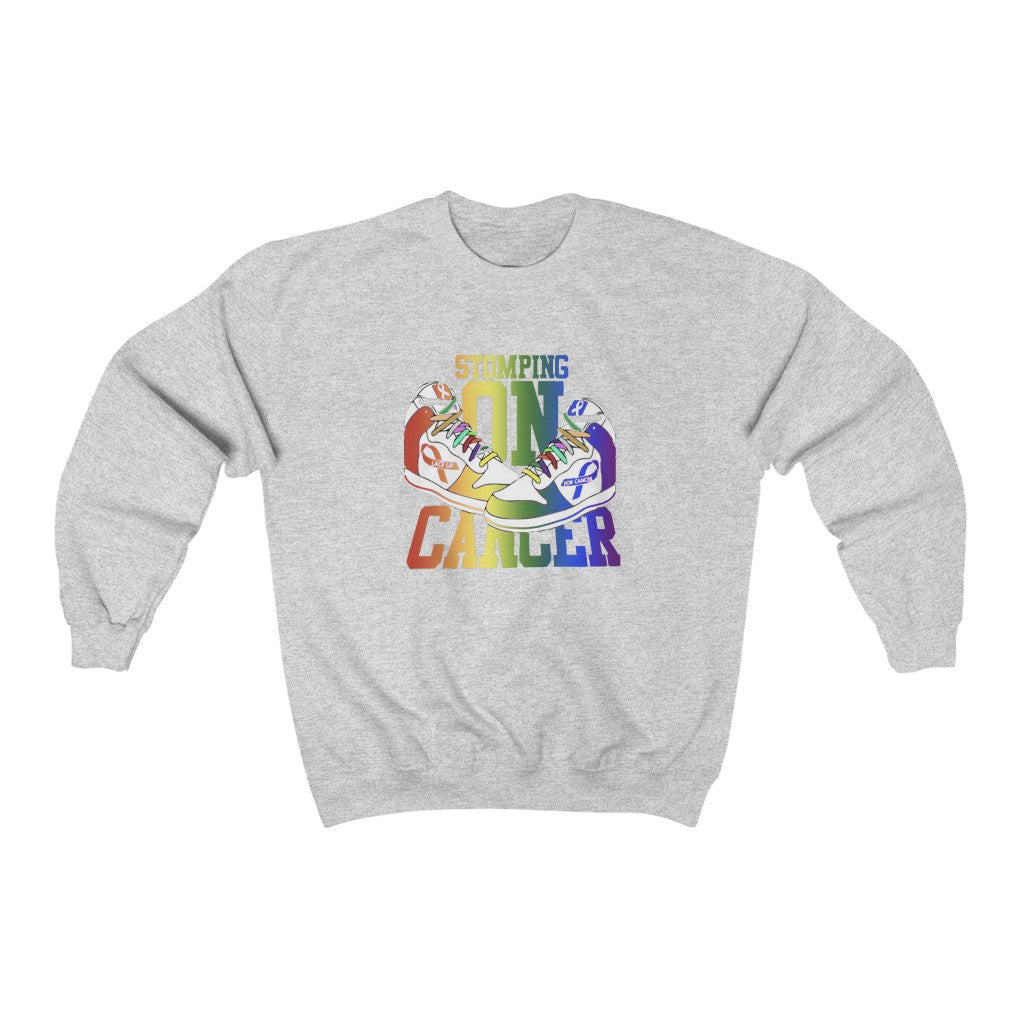 Stomping on Cancer Pride Unisex Heavy Blend™ Crewneck Sweatshirt