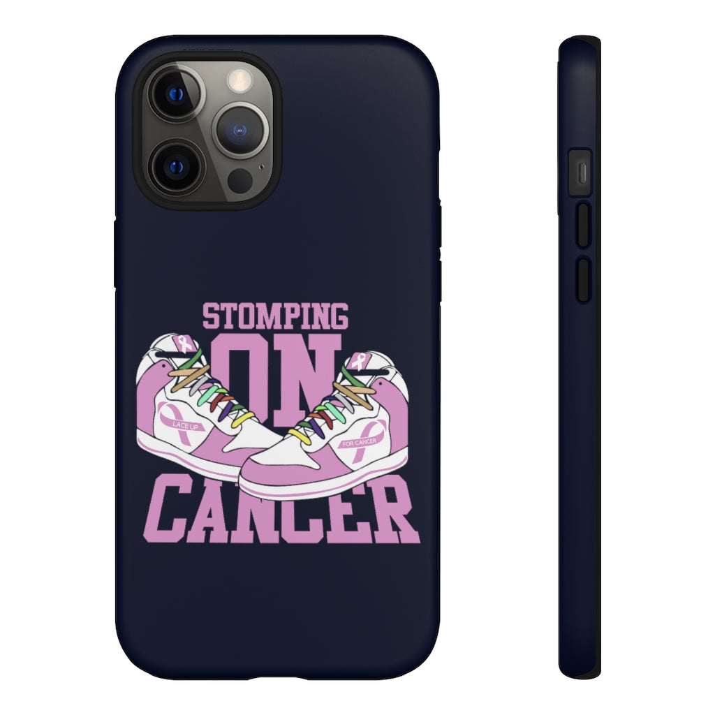 Stomping on Cancer Pink Tough Cases