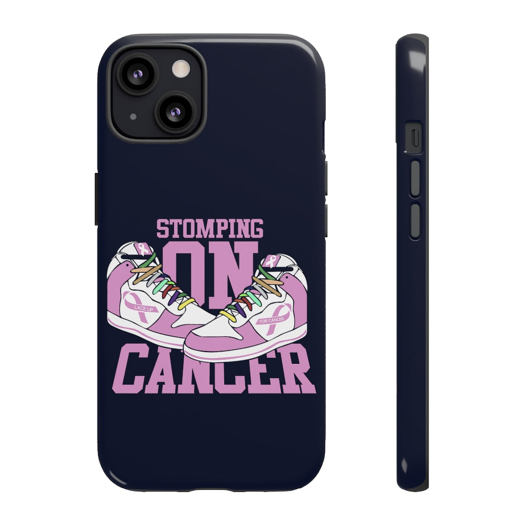 Stomping on Cancer Pink Tough Cases