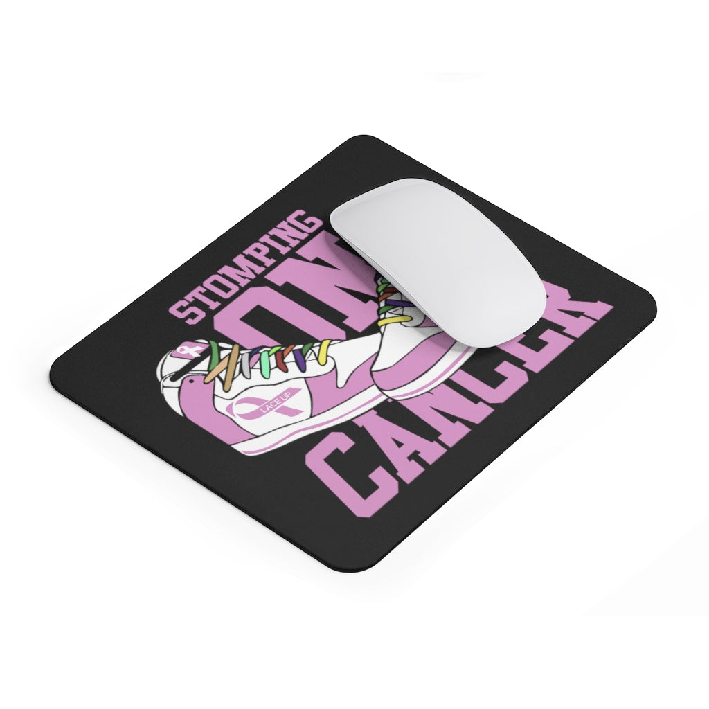 Stomping on Cancer Pink Mouse Pad (EU)