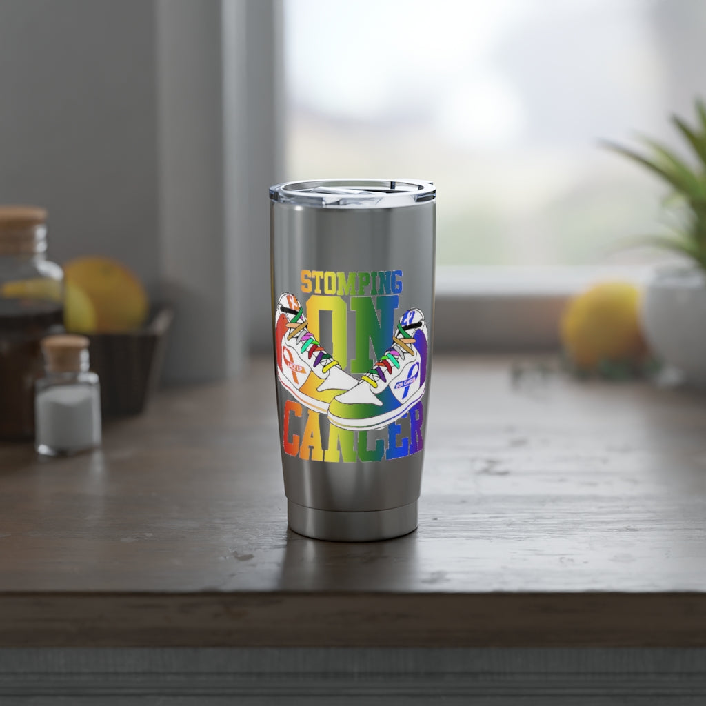 Stomping on Cancer Pride Vagabond 20oz Tumbler - Stomping on Cancer