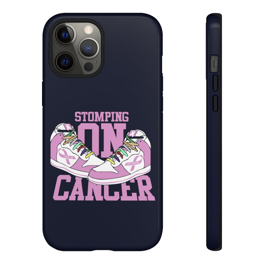 Stomping on Cancer Pink Tough Cases