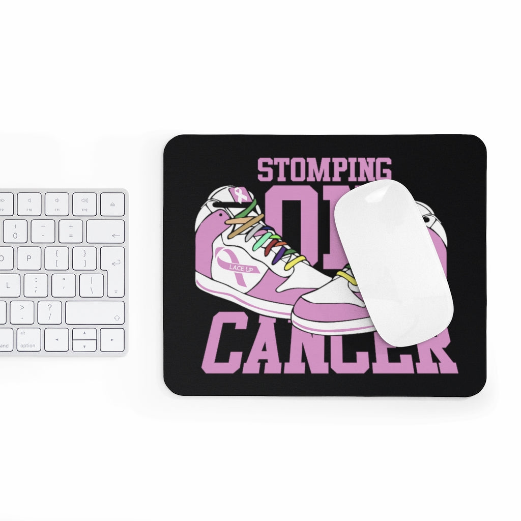 Stomping on Cancer Pink Mouse Pad (EU)