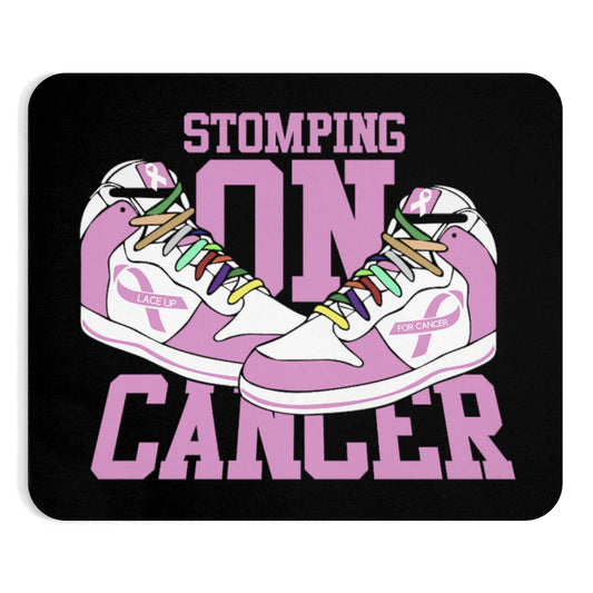 Stomping on Cancer Pink Mouse Pad (EU)