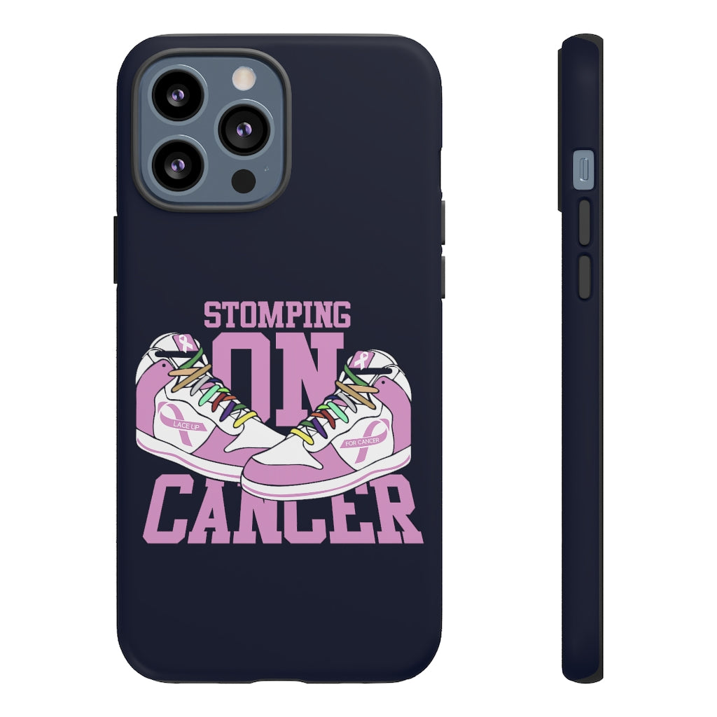 Stomping on Cancer Pink Tough Cases