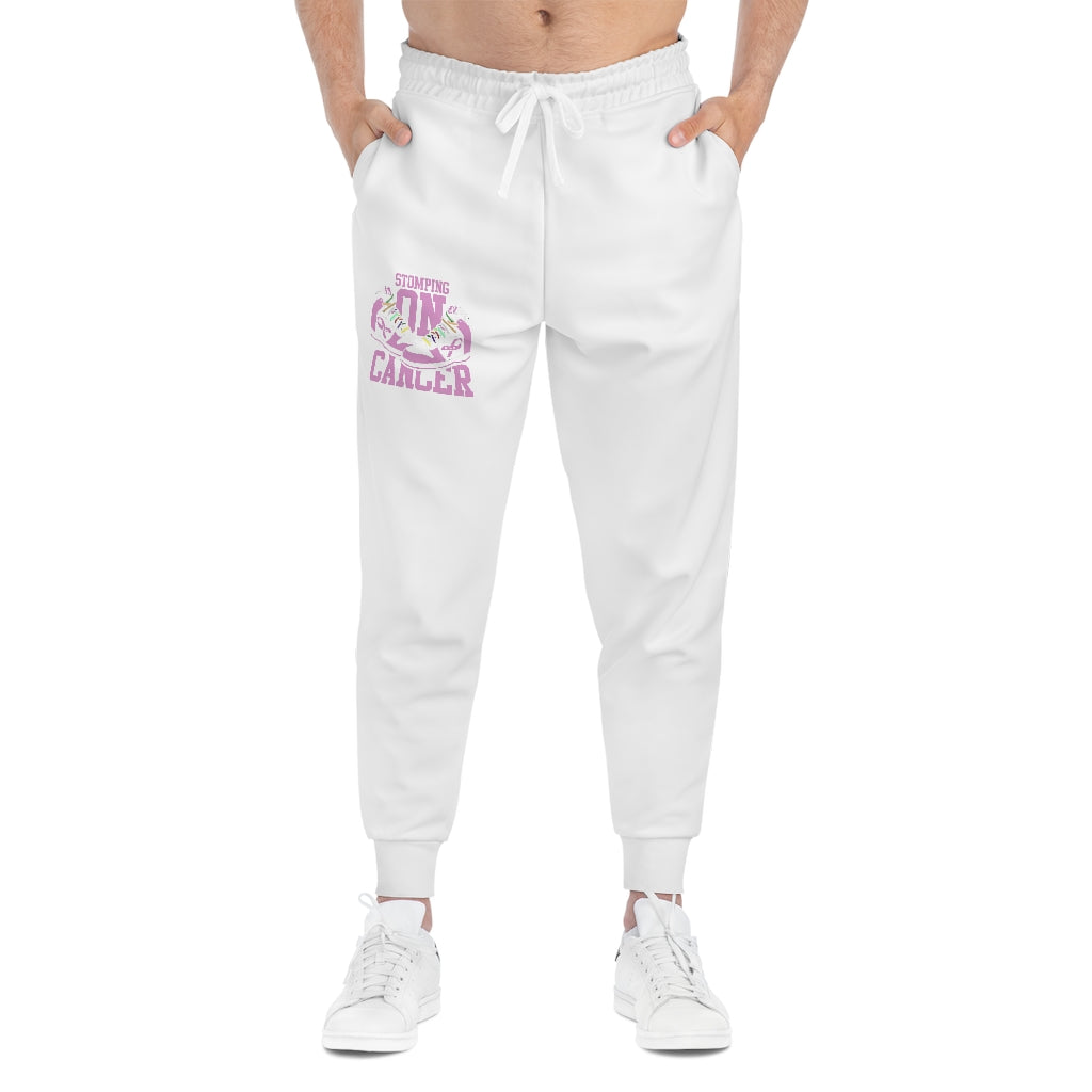 Stomping on Cancer Pink Athletic Joggers (AOP)