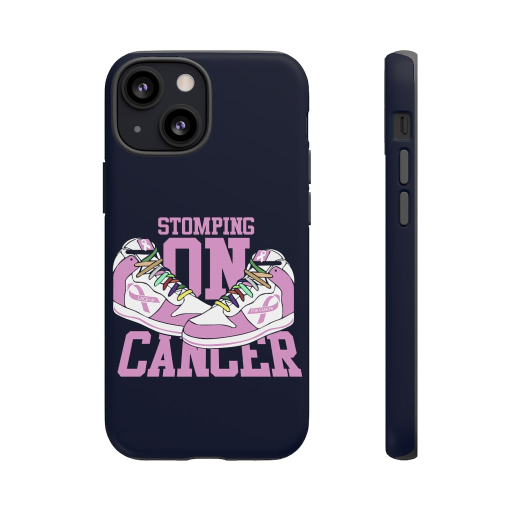 Stomping on Cancer Pink Tough Cases