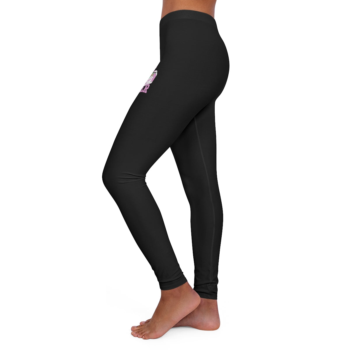 Stomping on Cancer Pink Women's Spandex Leggings